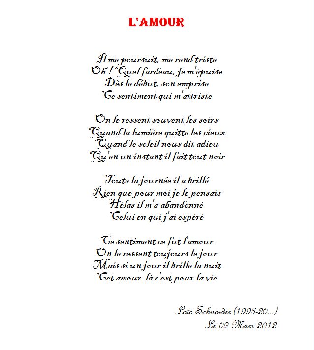 poeme d amour premiere rencontre